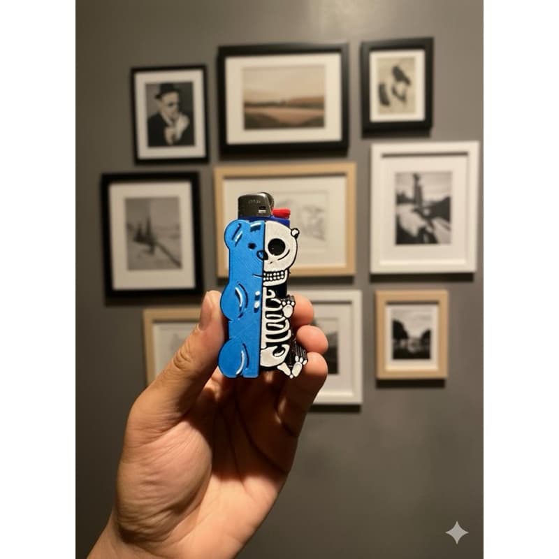 CaPinha Case Para Isqueiro BIC UrsoVeira/ Urso Caveira