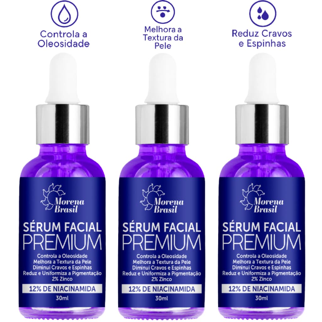 Sérum Premium |  12% Niacinamida + 2 % Zinco 🔅 Morena Brasil
