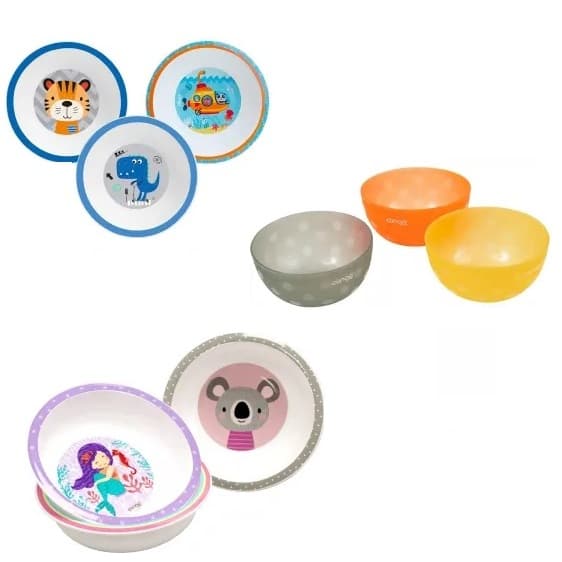 kit com 3 tigelas Clingo Vários Modelos