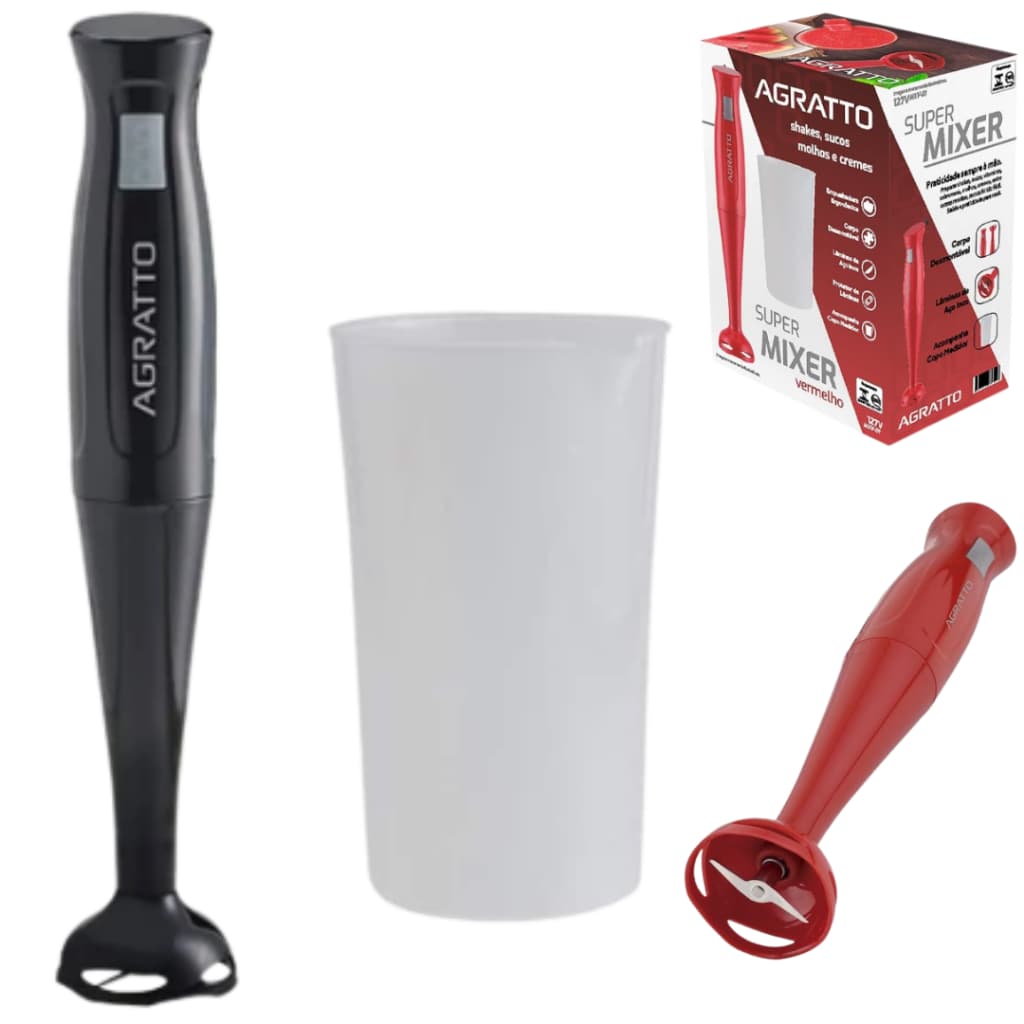 Super Mixer Agratto Com Copo Medidor 700ml 200W MXV-01