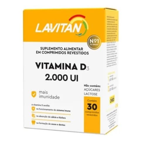 Lavitan Vitamina D 2.000ui Com 30 Comprimidos