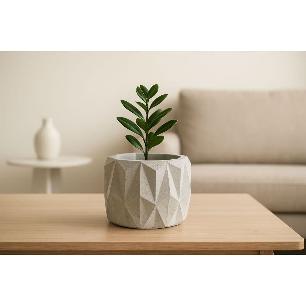 KIT 8 UNIDADES DE VASINHO DECORATIVO DE GESSO, PARA PLANTAS ARTIFICIAS
