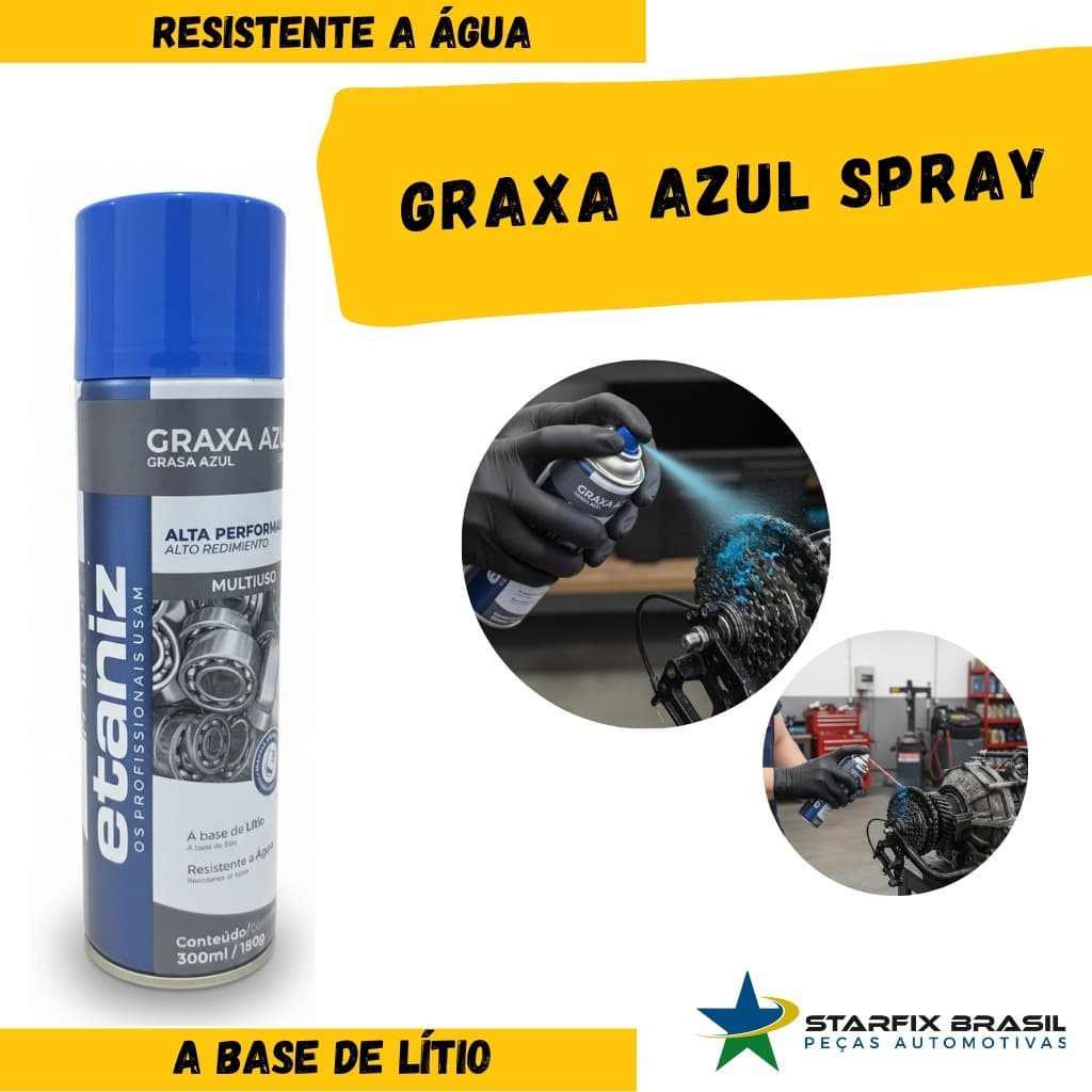 Graxa Azul Spray Etaniz Multiuso 300ML/180G