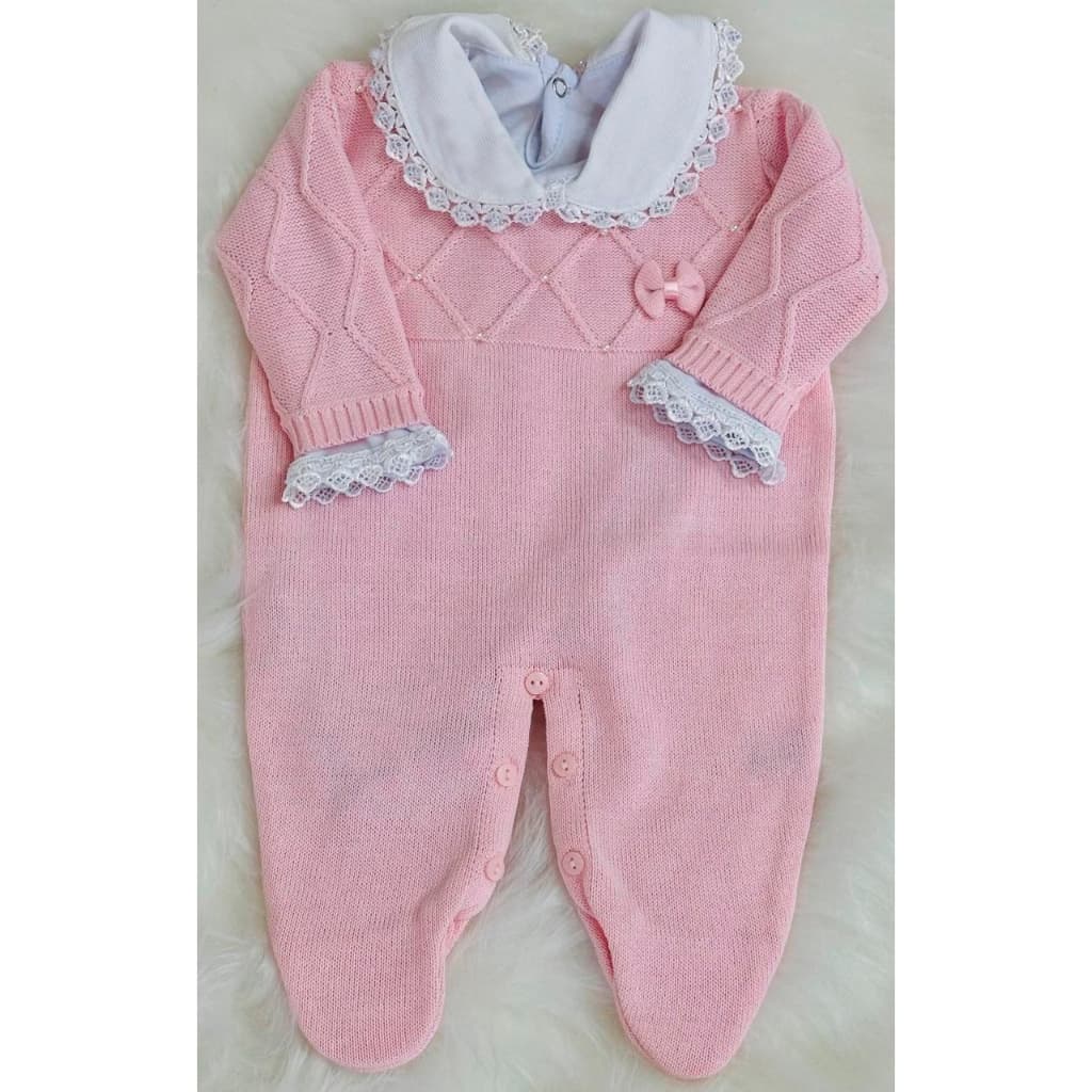 Macacão de tricot com body saida maternidade