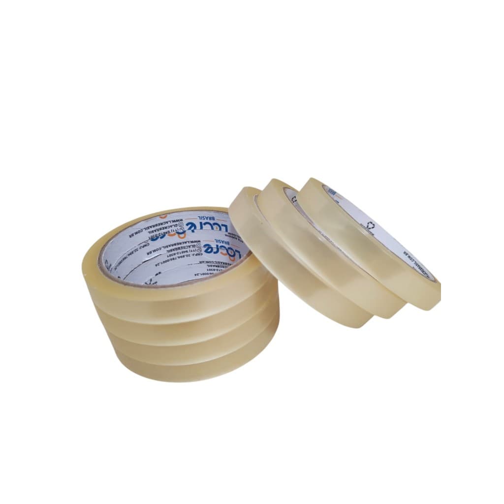 30 Rolos Fita Adesiva Transparente 18X50 Metros
