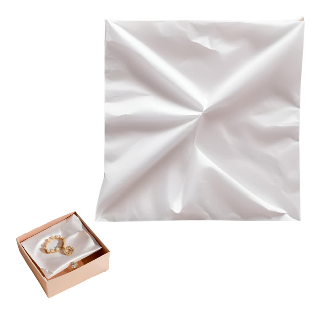 Papel Seda Branco 20x20 cm - 1000 folhas - embrulho, presente, artesanato - Papelaria Seda Pequeno