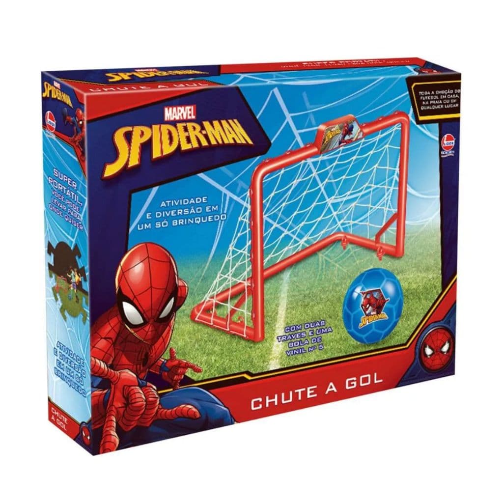 Brinquedo Chute a Gol Homem Aranha Líder ⚽ Futebol Infantil com Bola – Diversão Garantida!