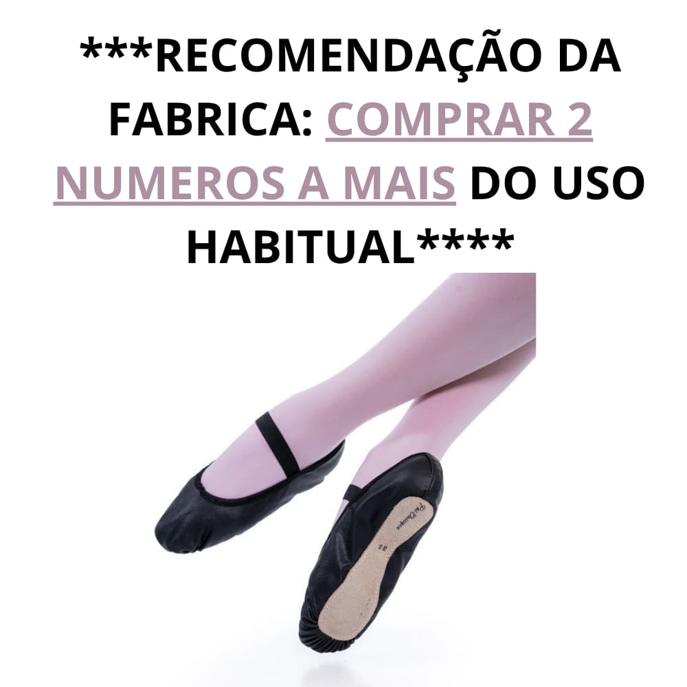 Sapatilha de Ballet Couro Sintético, Sapatilha ballet KORINO