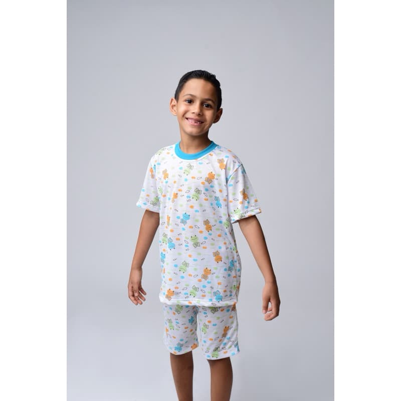 Kit Sortido 3  Pijama Infantil Menino- 3 camisetas + 3 bermudas