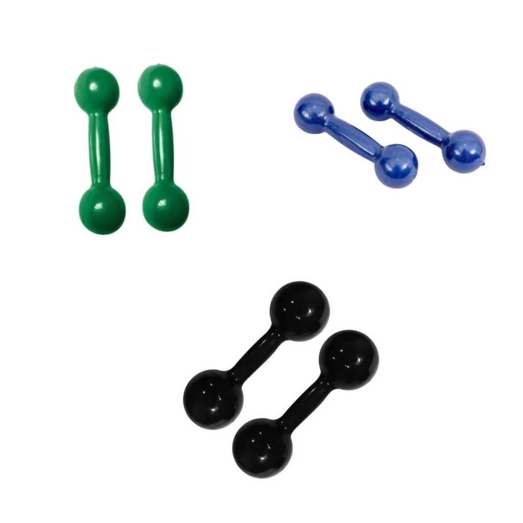 Kit Halteres 1kg 3kg 5kg Treino Completo em Casa Academia