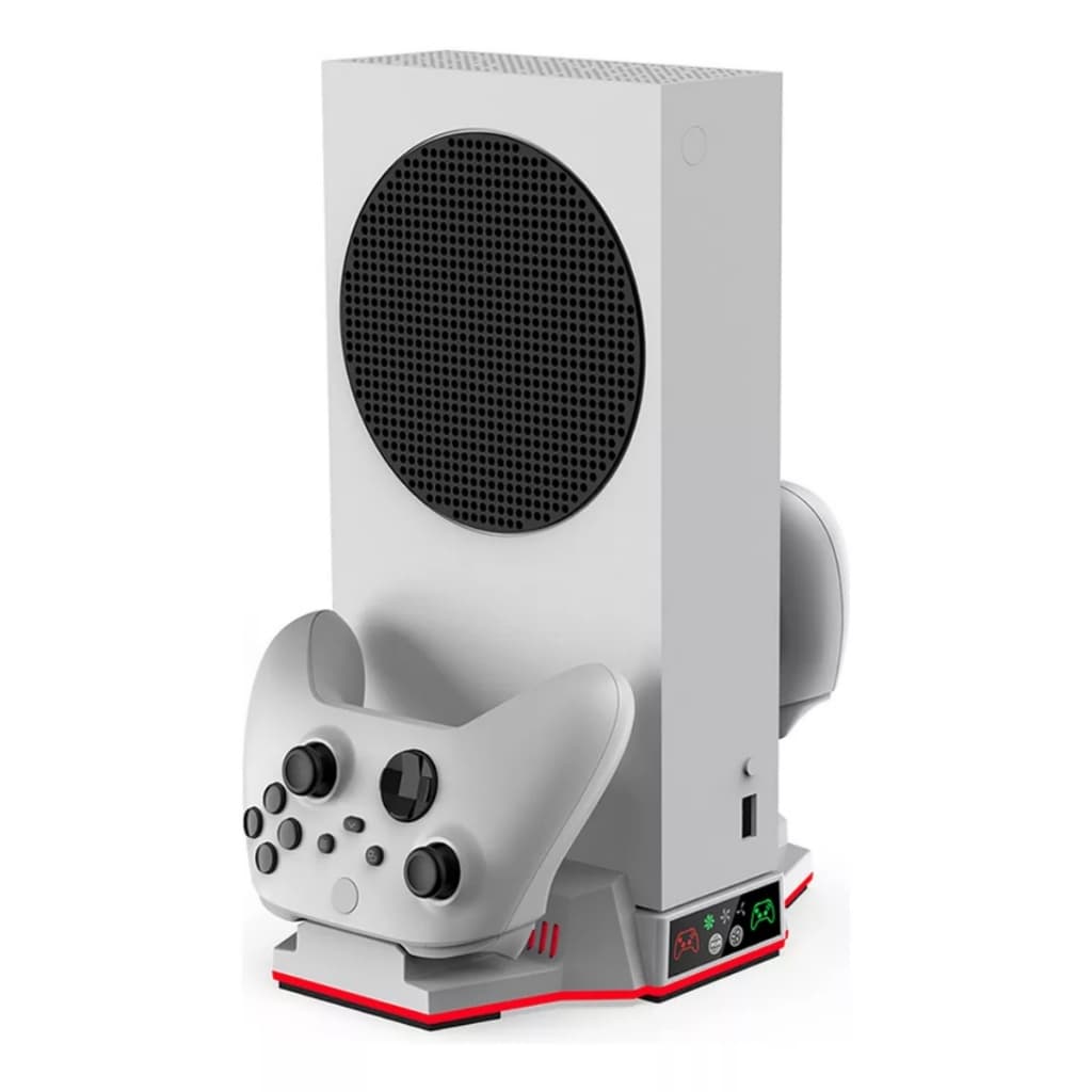 Suporte Multifuncional Cooler Carregador de Controle com Led para Xbox Series S