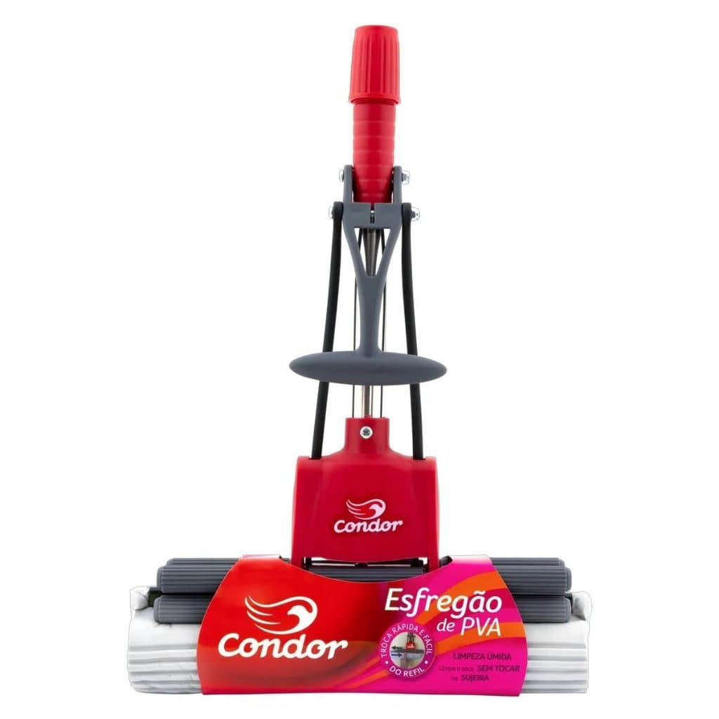 Mop Pva De Espuma Esfregão Alta Qualidade De Absorção Limpeza Geral Do Chão Condor Com Cabo