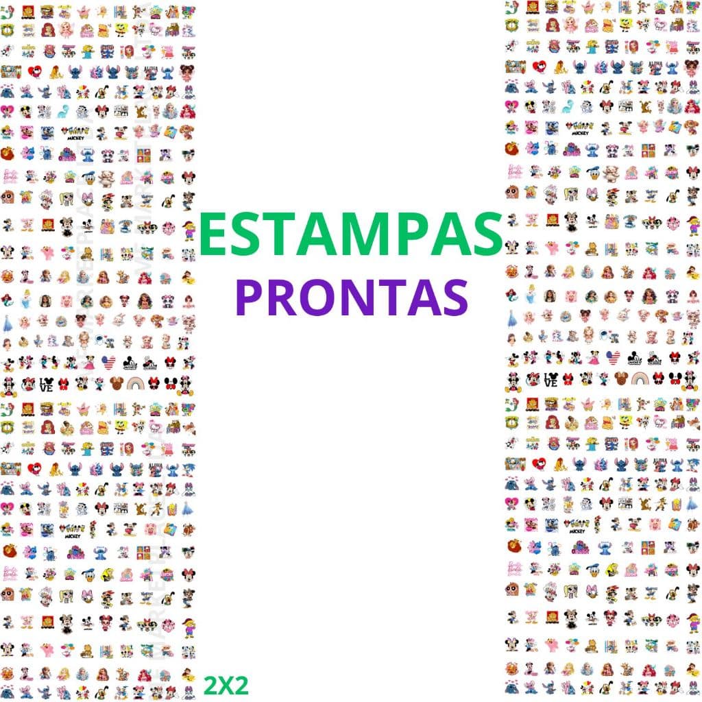 DTF Textil Impressão Estampa Pronta Para Camisetas e Tecidos Termocolantes Personalizados Ja prontos Modelo 630