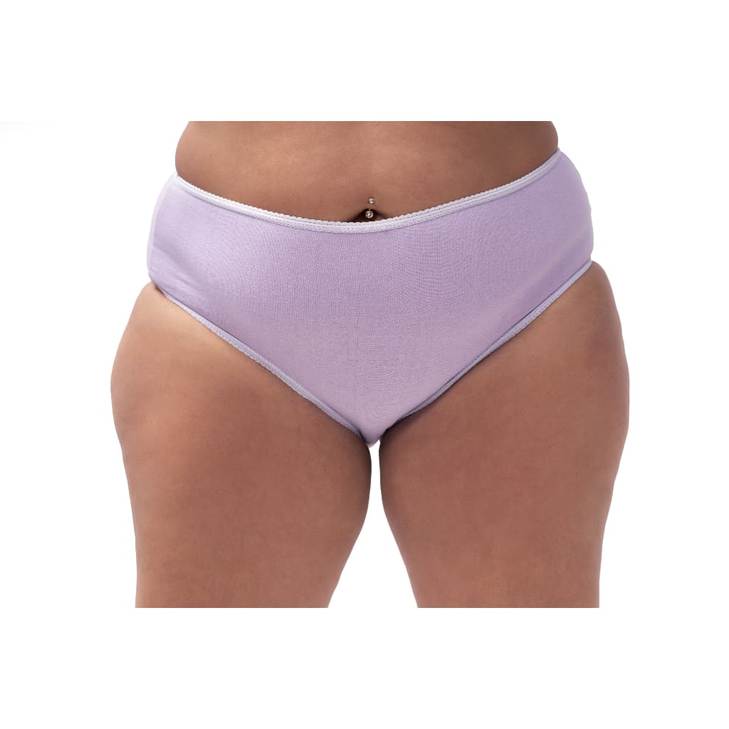 Calcinha Kit 6 ou 3 Peças Calçola Feminina Cotton Cós Alto Bico Lisa PLus