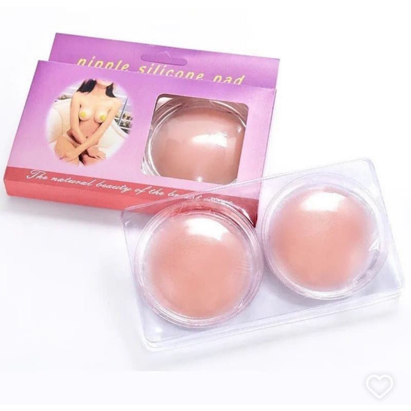1 Par Protetor de Mamilo Adesivo de Silicone Reutilizável Tapa Seios Invisível Mamilo Mulheres