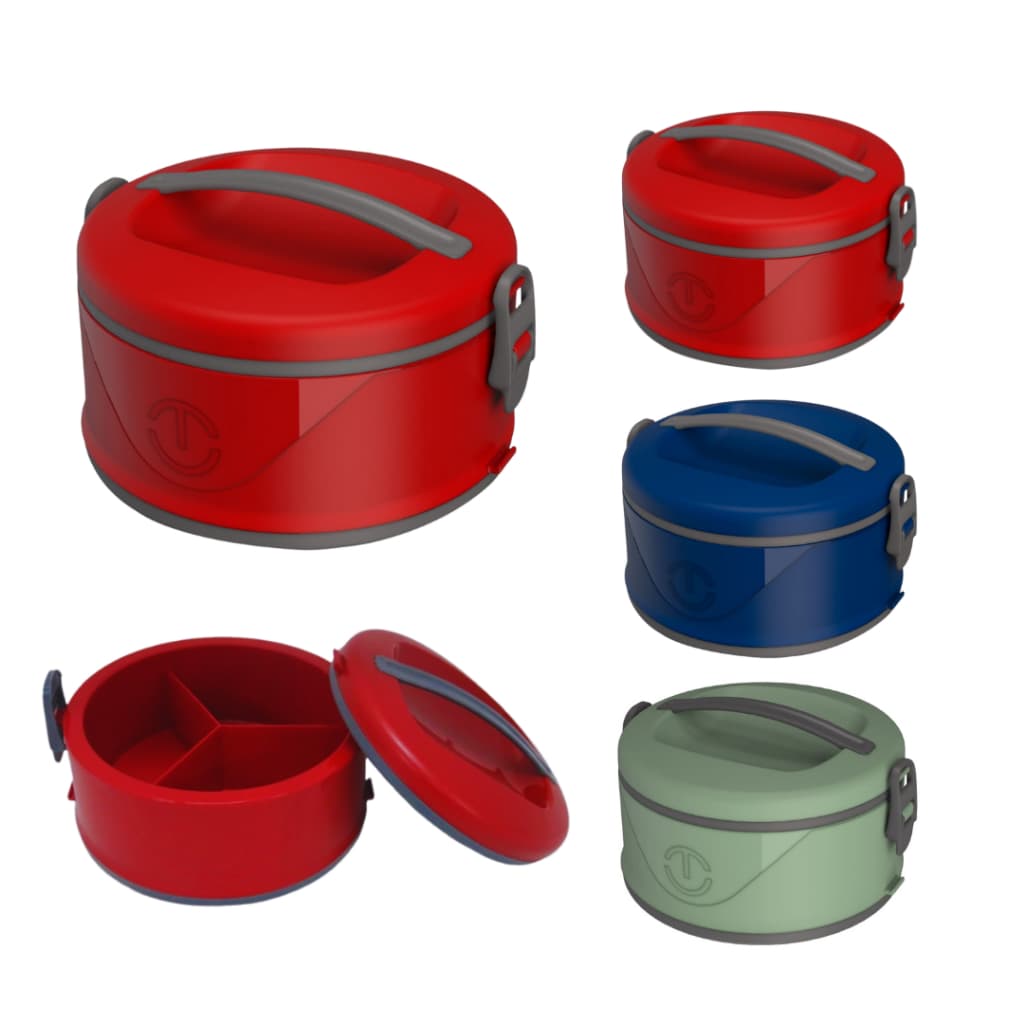Marmita Térmica 1 Peça 1,5 Litros com 3 Divisórias Milão Unitermi