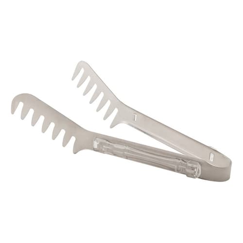 Pegador Massas Pinça Inox Cabo Plástico Bambu Lyor 22cm Aço Inoxidável Este produt