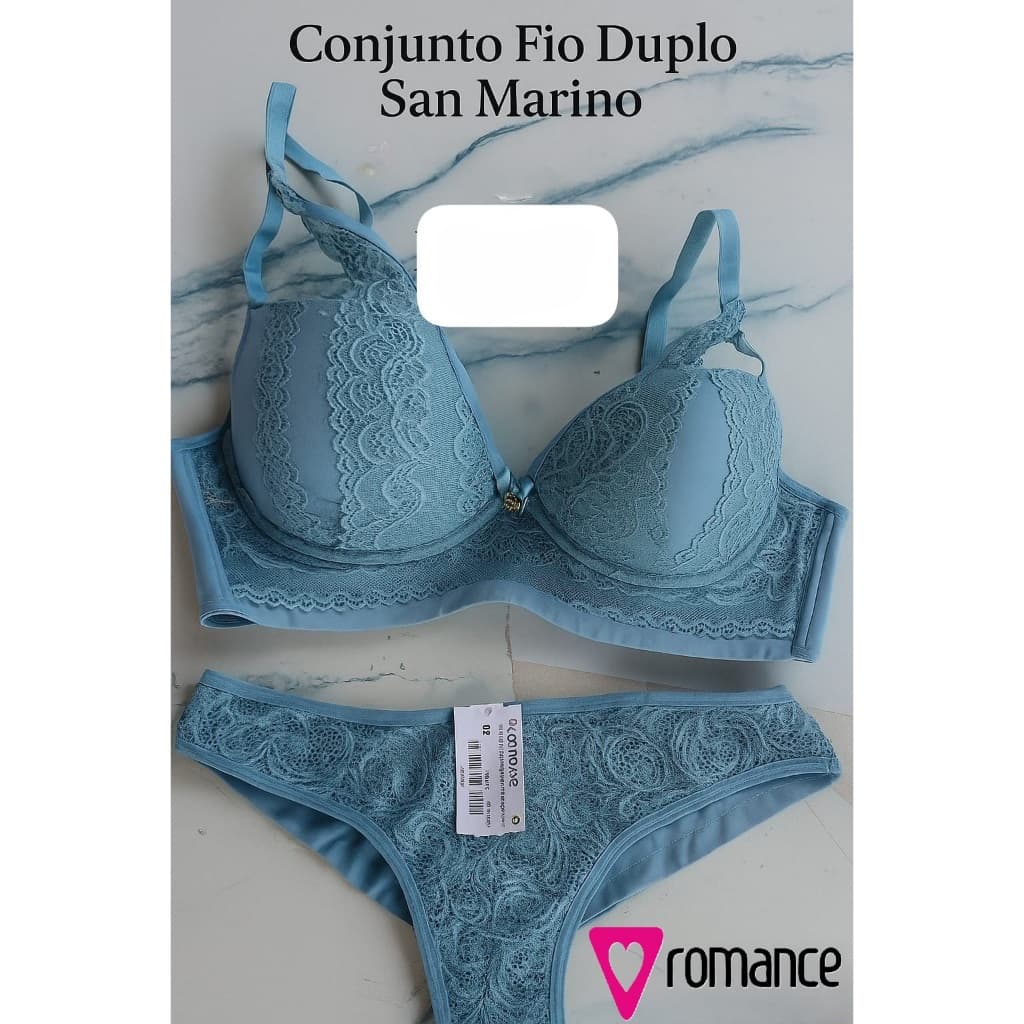🌹 Conjunto Fio Duplo San Marino Romance\Favorita Original | LEIA A DESCRIÇÃO
