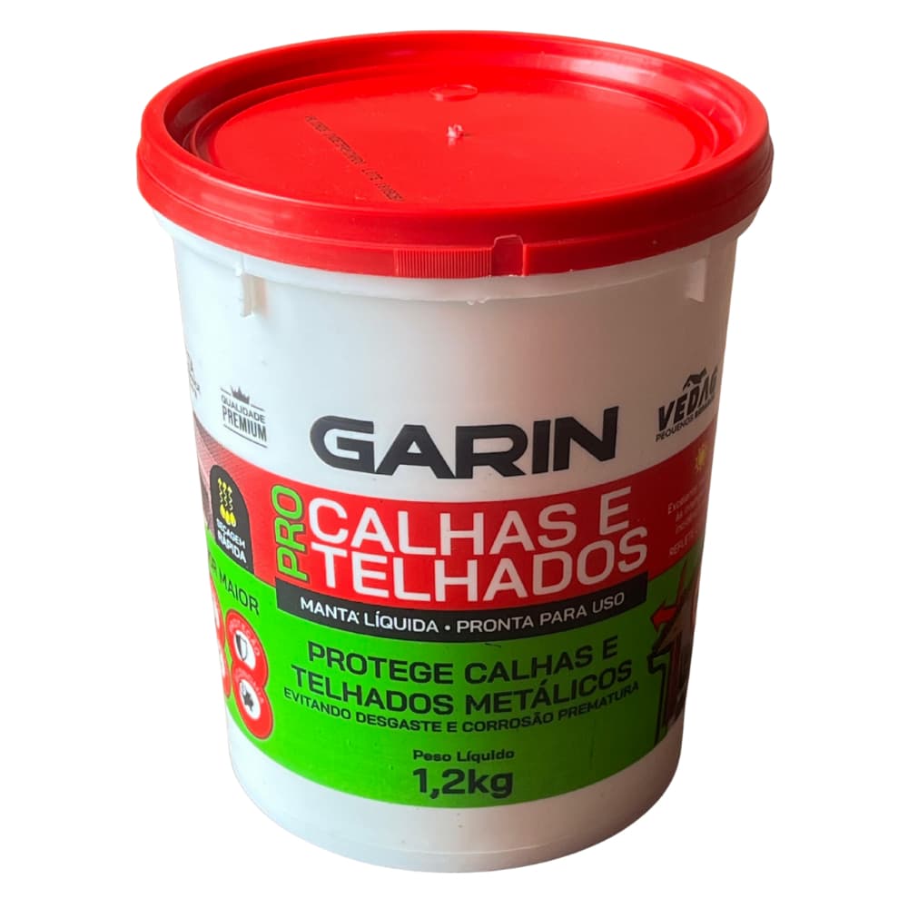 Calhas e Telhados 1,2kg Branco p/ Calhas e telhados metálicos impermeável Linha Premium VEDAG