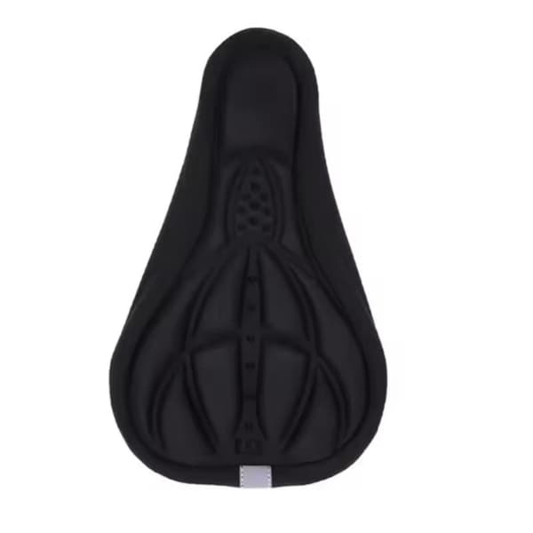 Capa de Selim de Bicicleta 3D Acolchoada Preto – Assento Macio com Espuma e Esponja Confortável para MTB e Ciclismo