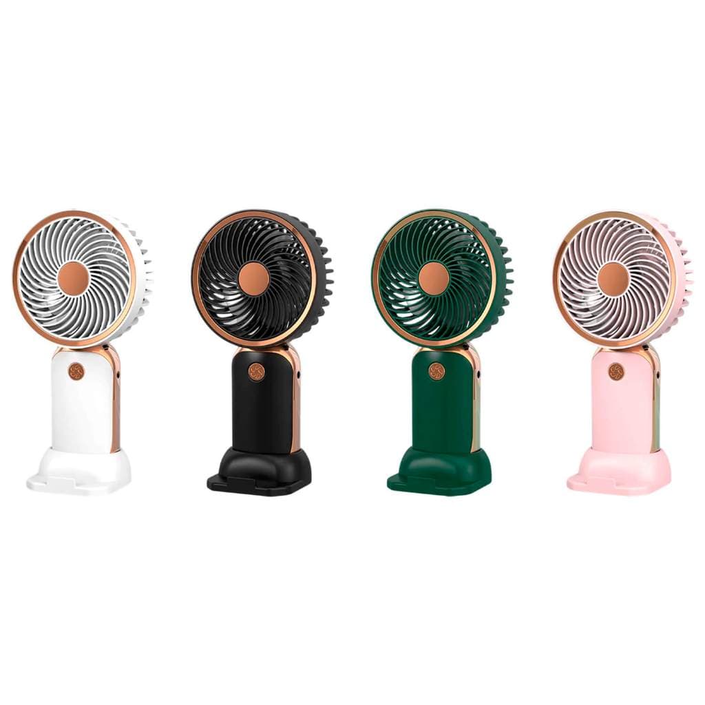 Mini Ventilador Portátil Com Base Para Celular Secador De Cílios E Maquiagem USB Mesa