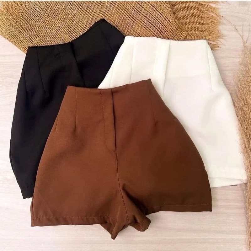 Shorts Feminino Alfaiataria Cintura Alta com Zíper Lateral | Elegante, Confortável e Estiloso