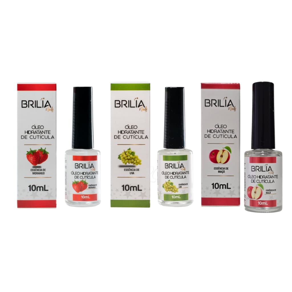 Brilia Nails Óleo de Cuticula Morango ou Uva ou Maça - Escolha o Seu