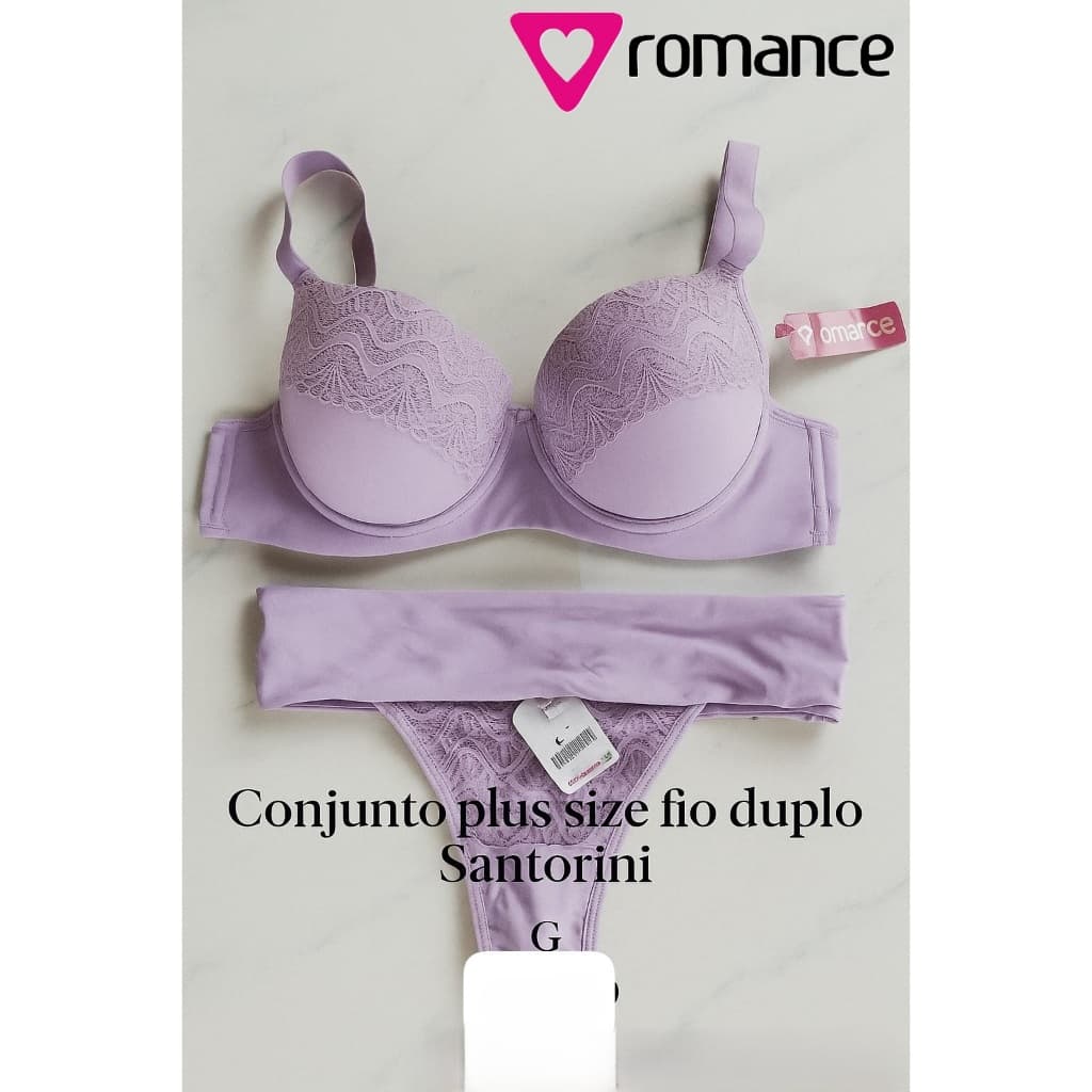 🌹 Conjunto Plus Size Fio Duplo Santorini Romance\Favorita Original | LEIA A DESCRIÇÃO