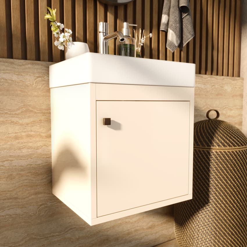 Gabinete Compacto Armário com Nicho Organizador Lavabo Pia de Banheiro