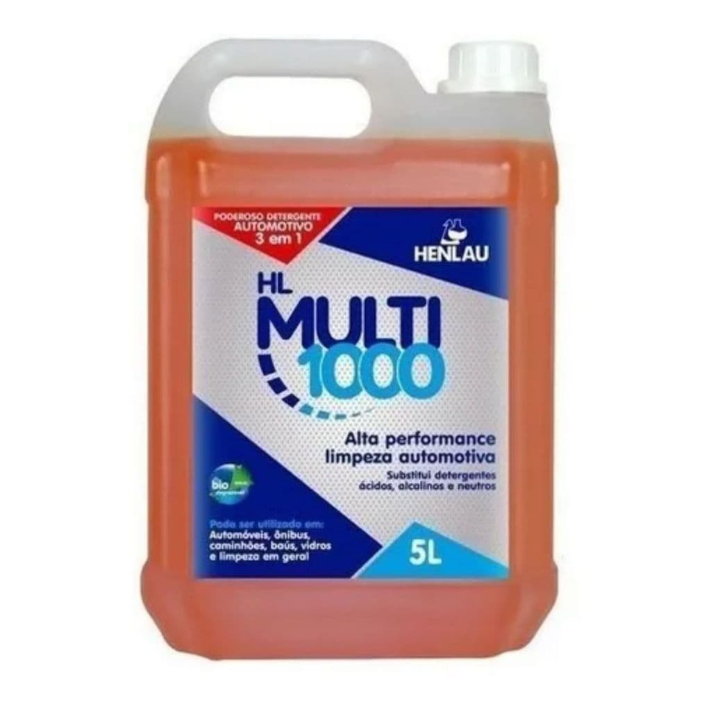 Shampoo Carro Multi 1000 Galão 5 Litros Rende 200 Litros