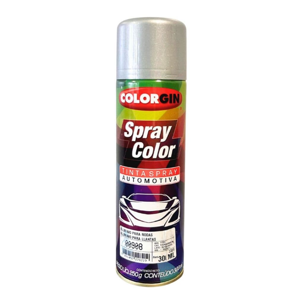 SPRAY COLOR ALUMINIO P RODAS 300 ML - COLORGIN