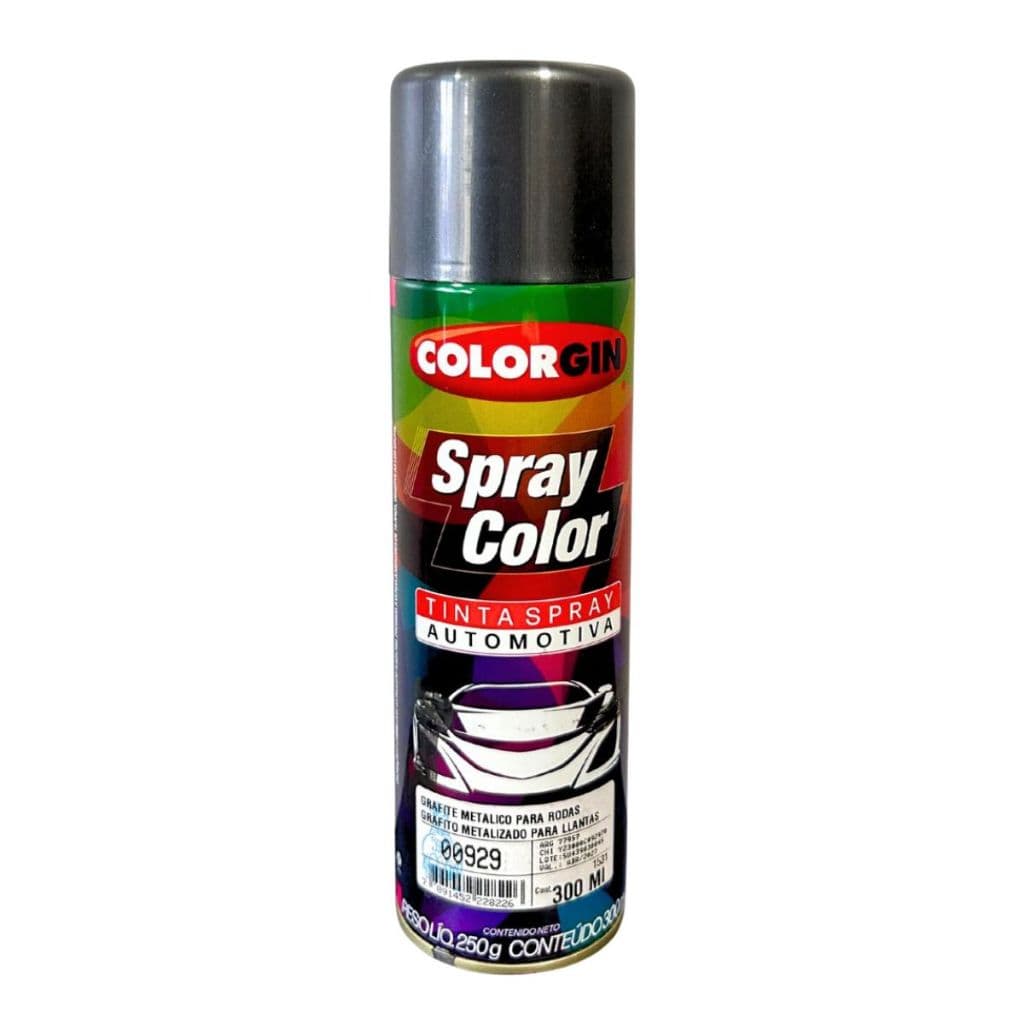 SPRAY COLOR GRAFITE MET P RODAS 300 ML - COLORGIN