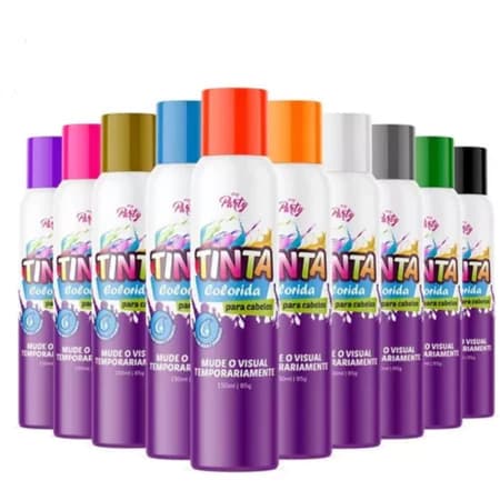 Tinta Spray Para Colorir Cabelo My Party 150ml