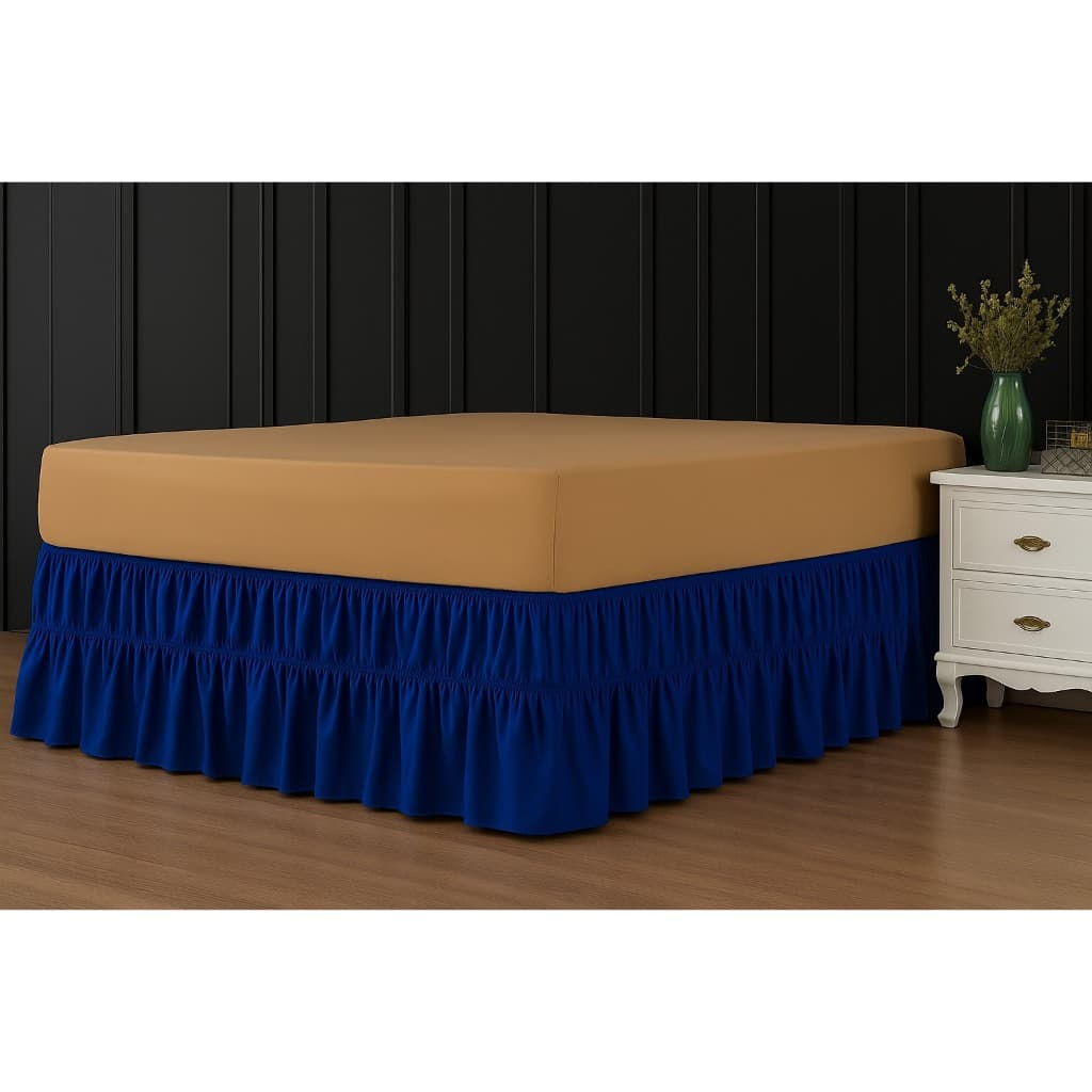 Saia Para Cama Box Isabela 2 elásticos