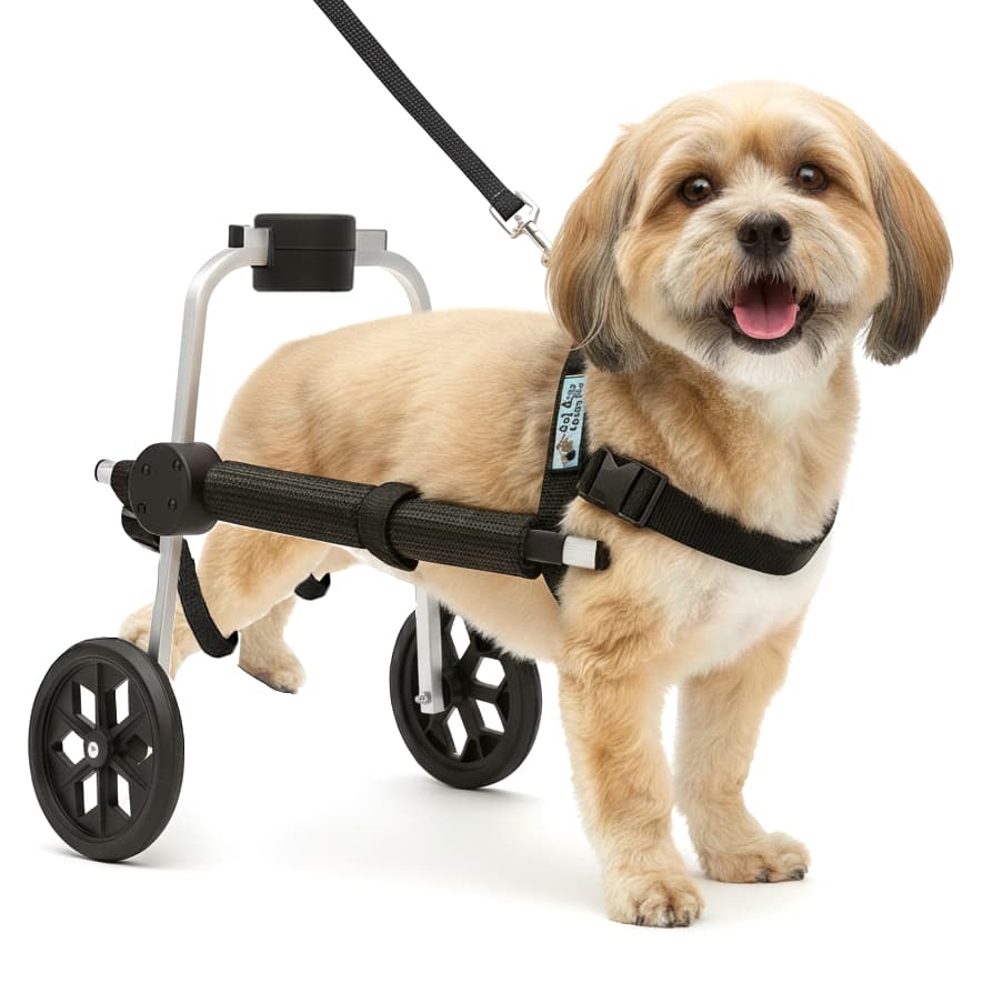 Cadeira 2 Rodas Tamanho P Cachorro Traseira Regulável Deficiente Paraplégico