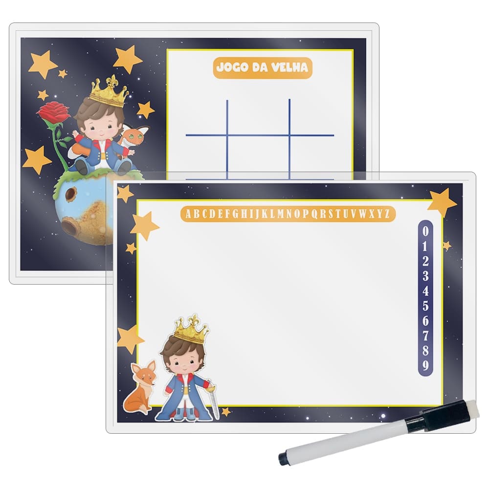 10 Kits de Lousas Magica Para aniversário infantil Lembrancinha Rapido envio Pequeno Príncipe Castanho
