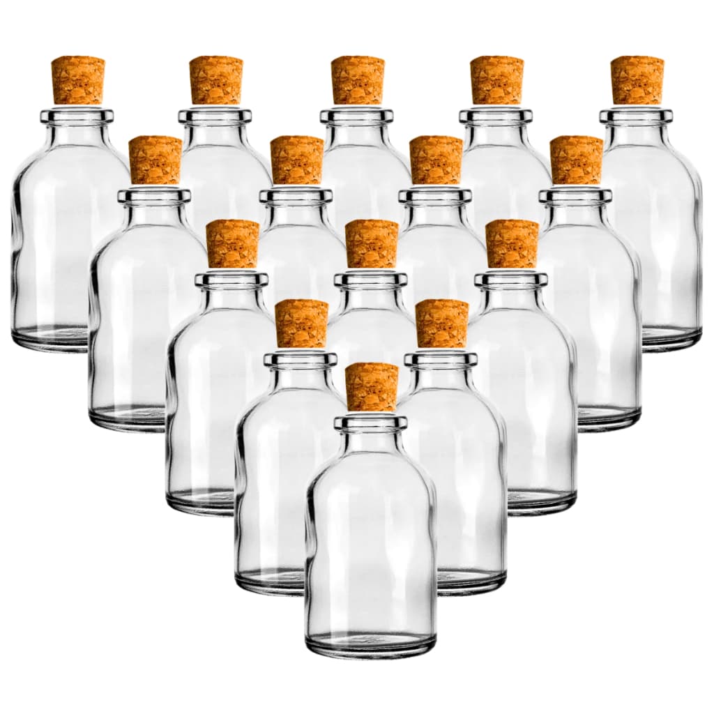 50 Frasco Vidro(vazio) Penicilina 30ml C/rolha Mini Garrafinha