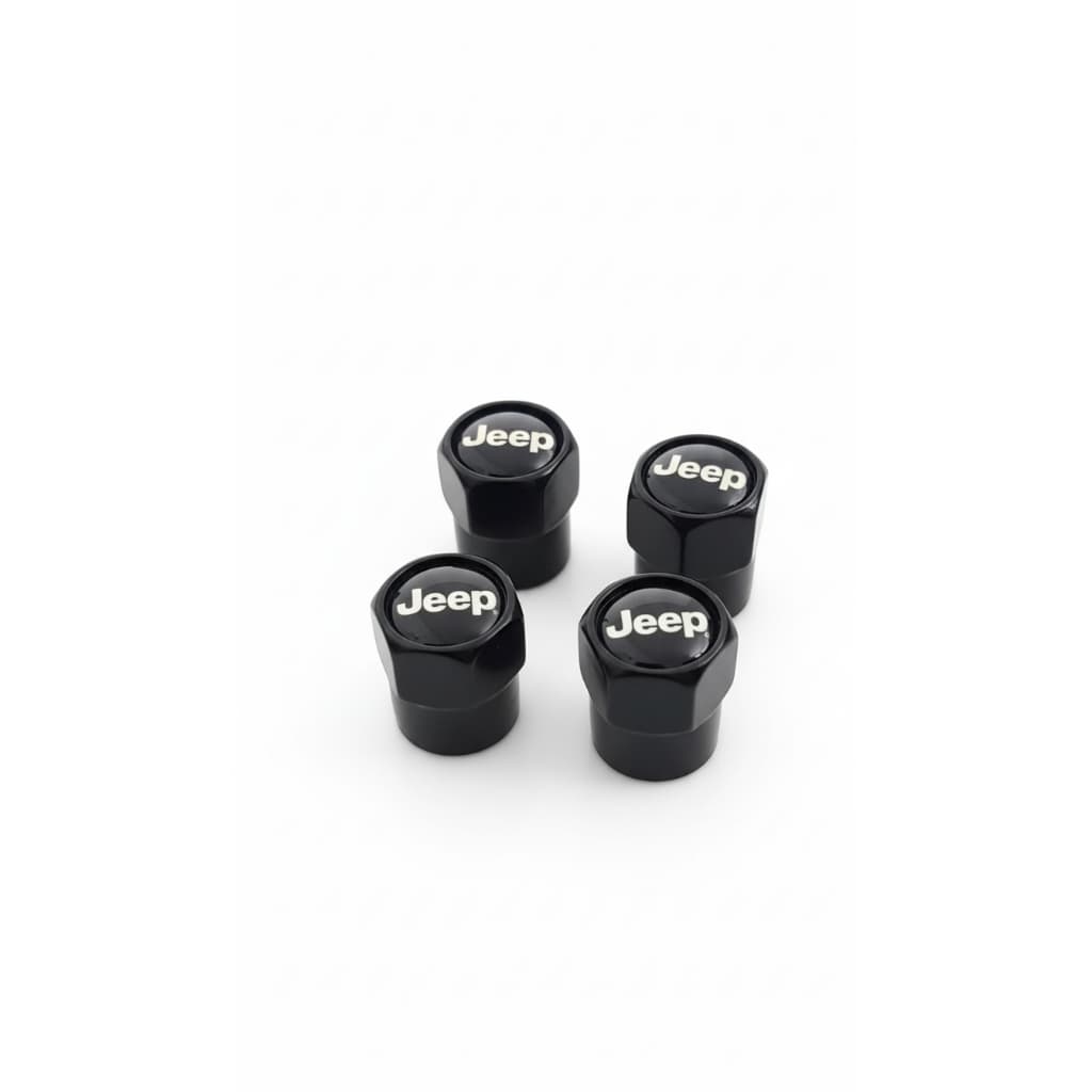 Kit Jeep Tampa Bico Válvula Pneu Renegade Compass Commander Grand Cherokee Roda Pino Capa Biquinho