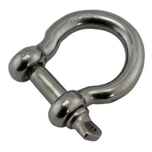 Manilha Tipo Arco / Aço Inox 316 / 12mm
