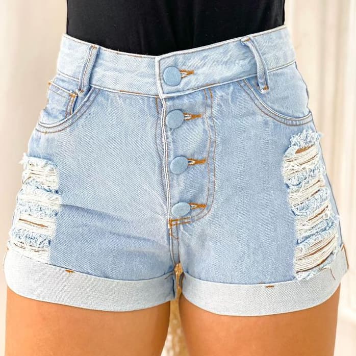 SHORT JEANS FEMININO BASIC