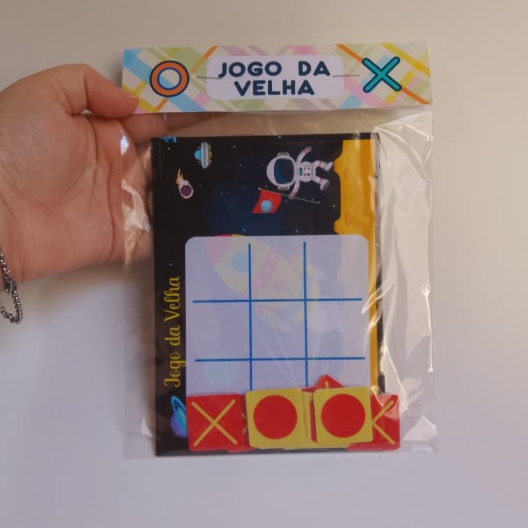 Kit Jogo da Velha 10 unid. Personalizado Lembrancinha Infantil Festa Escolar| VÁRIOS TEMAS