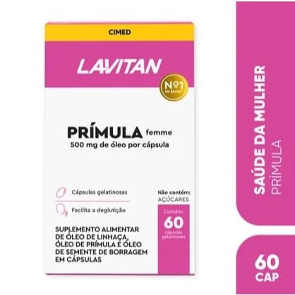 Lavitan Suplementação Alimentar Primula Femme Mulher 60 Cápsulas Gelatinosas 0 Açucar