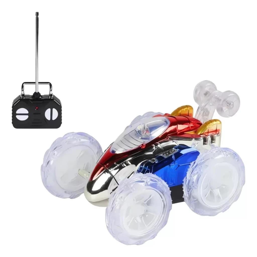 Carro Controle Remoto Maluco Gira 360º C/ Luz Led Brinquedo Carrinho de controle