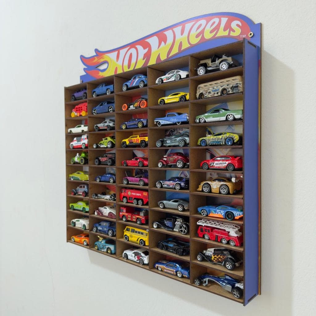 Nicho Para Carrinhos Estante Vitrine Display Porta Miniaturas Hot Wheels Enfeite Parede