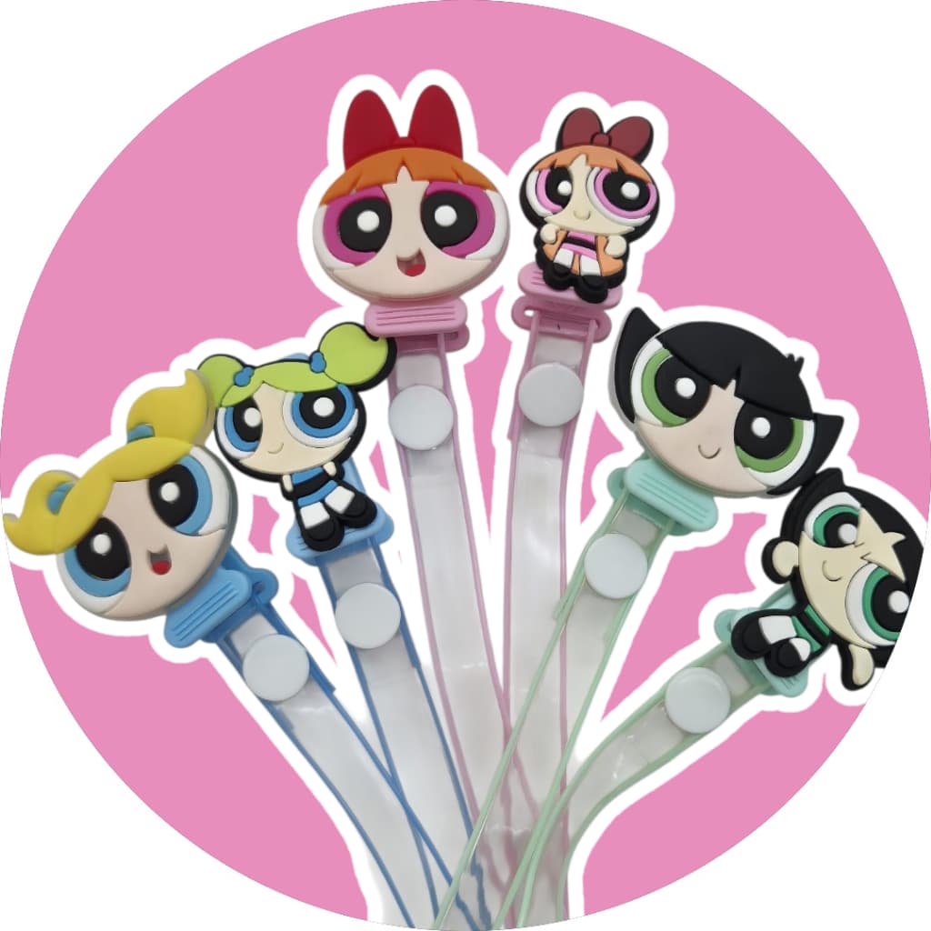 Prendedor de Chupeta As Meninas Super Poderosas em Silicone