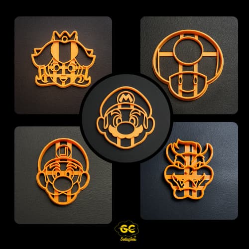 Cortador Marcador Super Mario Princesa Pasta Cookie