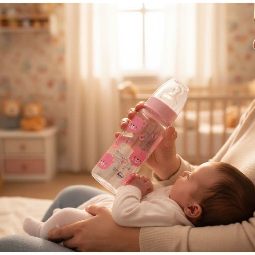 MAMADEIRA URSINHA  DESENHOS ESPECIAIS FIONA 240 ML - URSO AZUL OU URSA ROSA