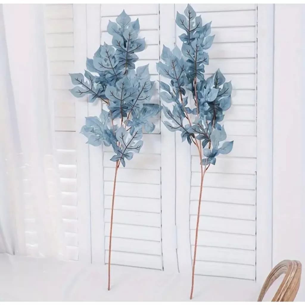 Flores decorativas azul artificiais tamanho grande fundo decoração plantas casamento salão arranjo de flores A-25 AZUL