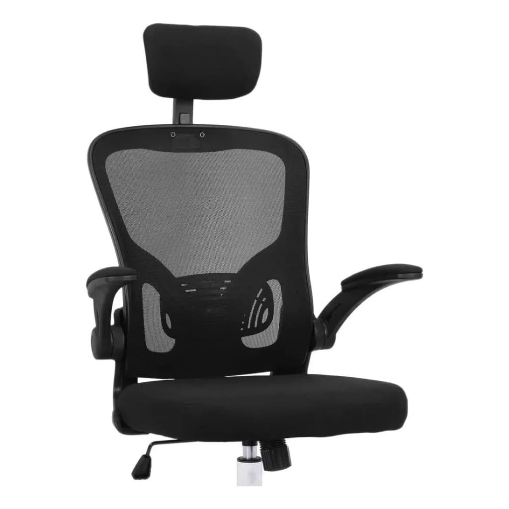 Cadeira Ergonômica Inovarion Escritório Giratória Preto Malha Conforto Ajustável