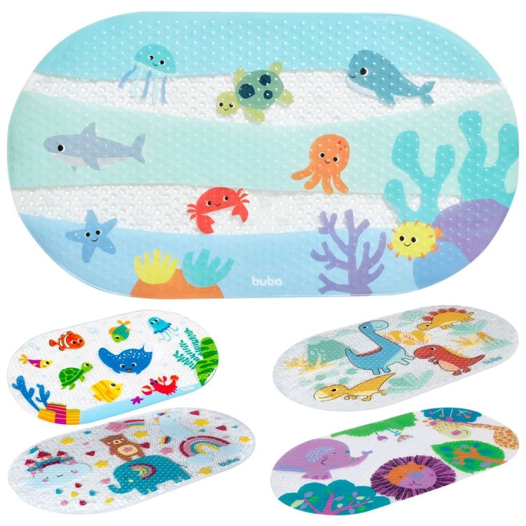 Tapete para Banho Infantil Antiderrapante com Ventosas Buba
